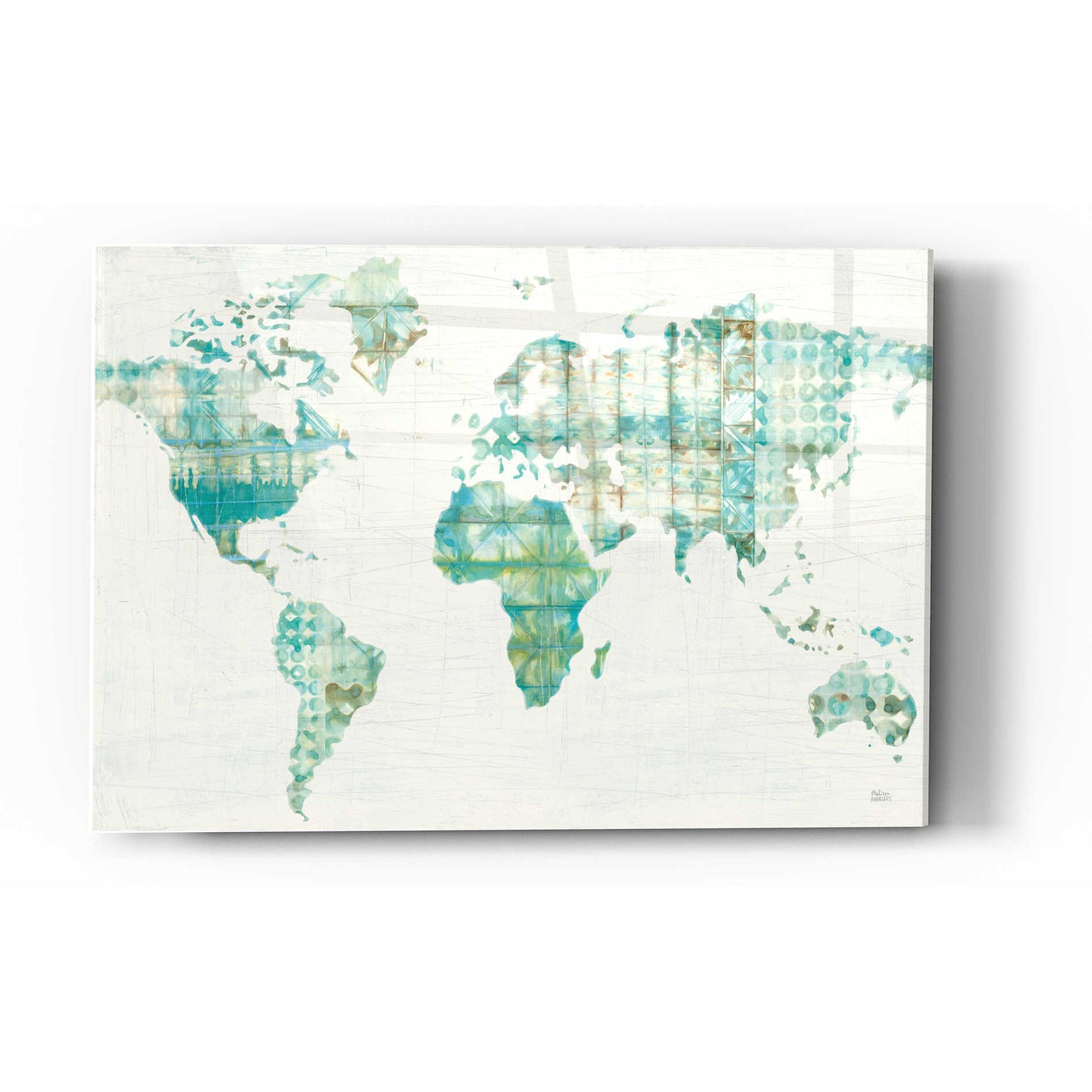 Epic Art 'Kanari Map' by Melissa Averinos, Acrylic Glass Wall Art,12 x 16