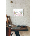 Epic Art 'Sparrow Spring III Light' by Daphne Brissonet, Acrylic Glass Wall Art,12 x 16