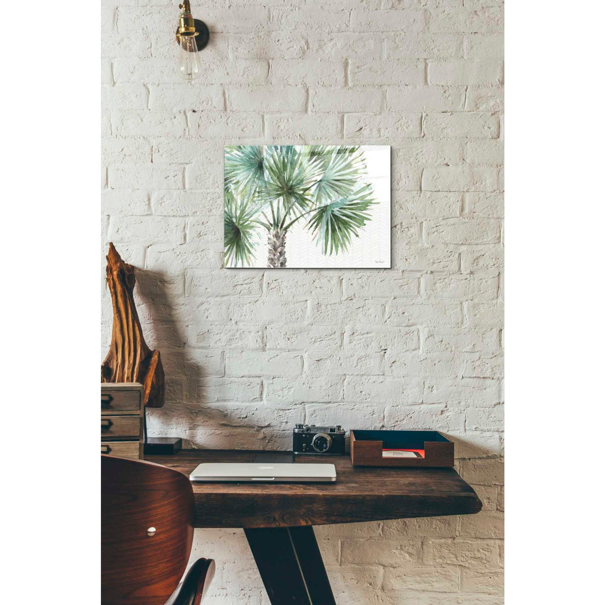 Epic Art 'Mixed Greens I' by Lisa Audit, Acrylic Glass Wall Art,12x16