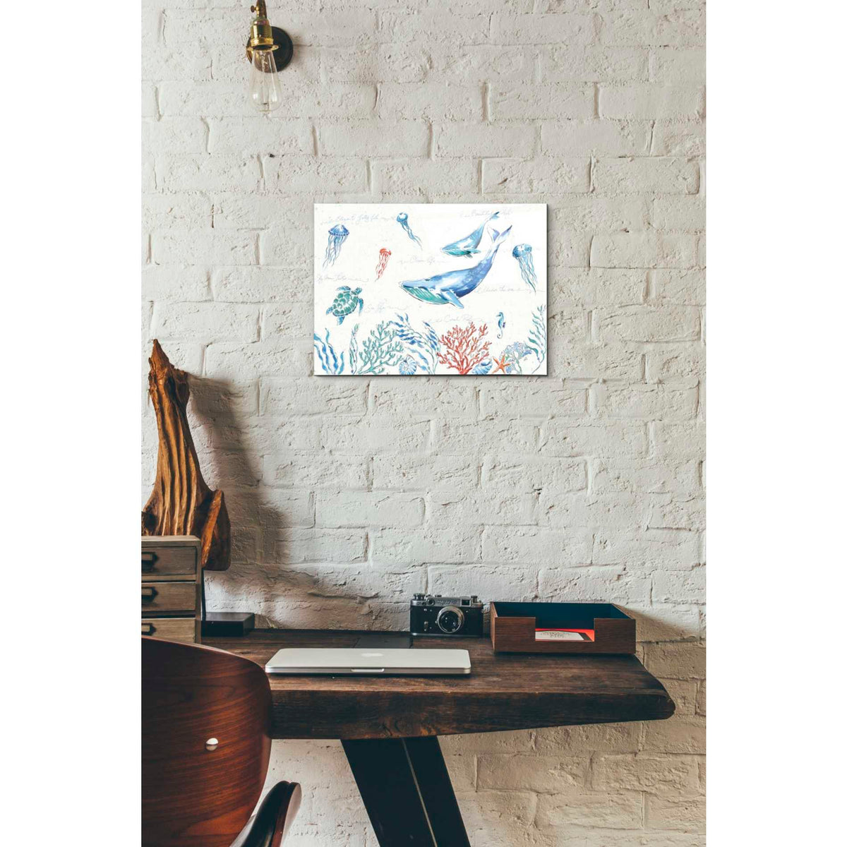Epic Art 'Maritime I' by Daphne Brissonet, Acrylic Glass Wall Art,12 x 16