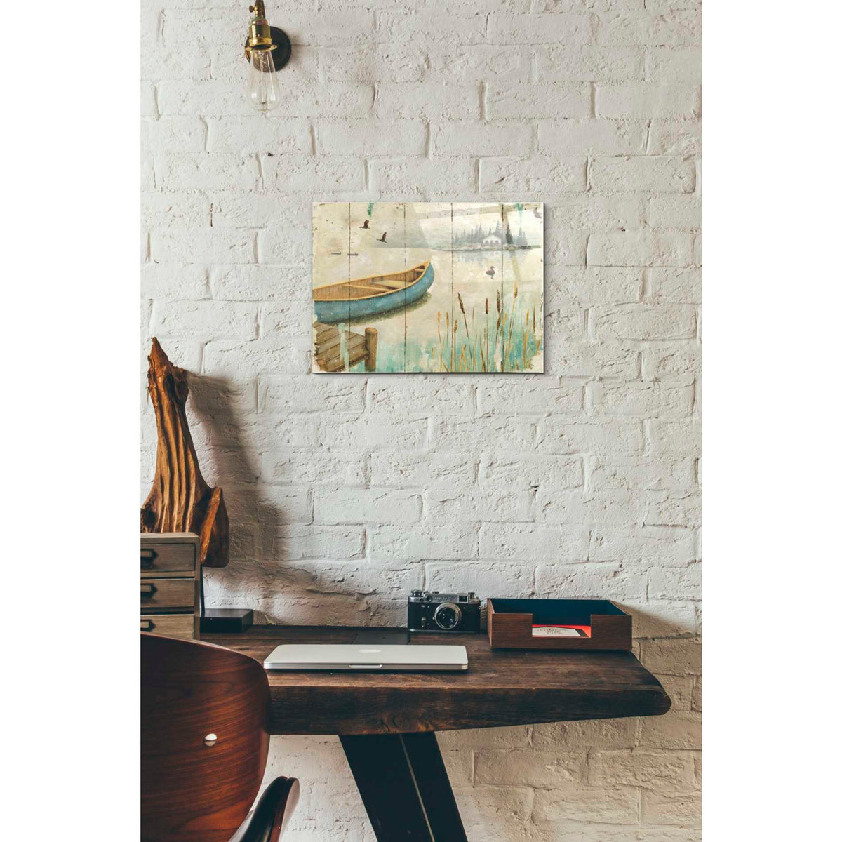 Epic Art 'Waterside V' by Daphne Brissonet, Acrylic Glass Wall Art,12 x 16