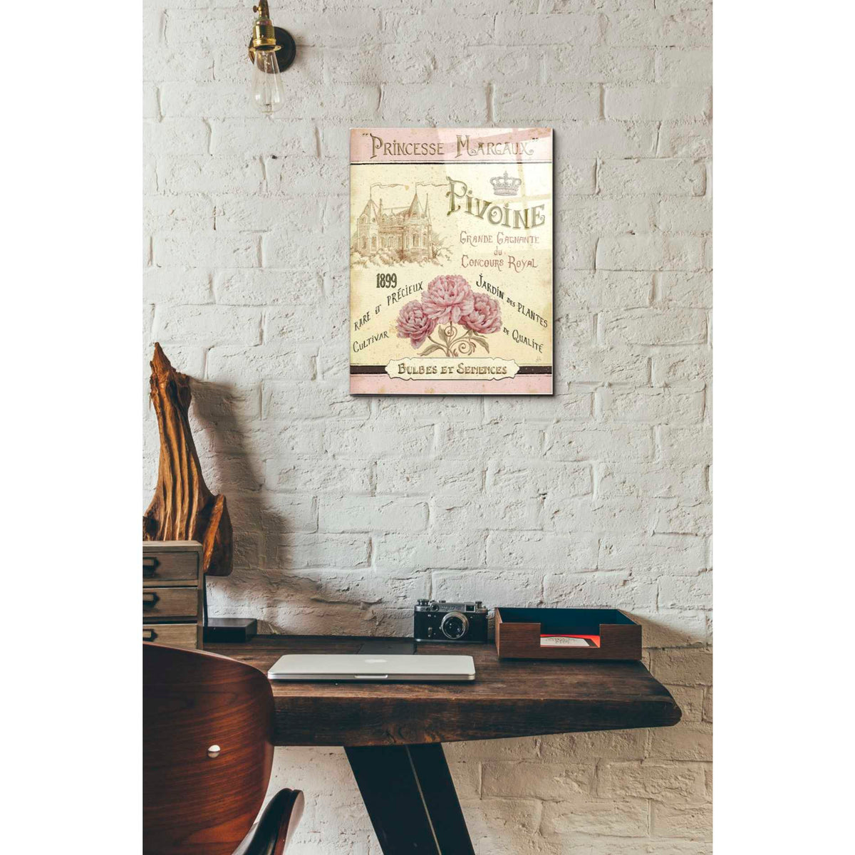 Epic Art 'French Seed Packet III' by Daphne Brissonet, Acrylic Glass Wall Art,12 x 16