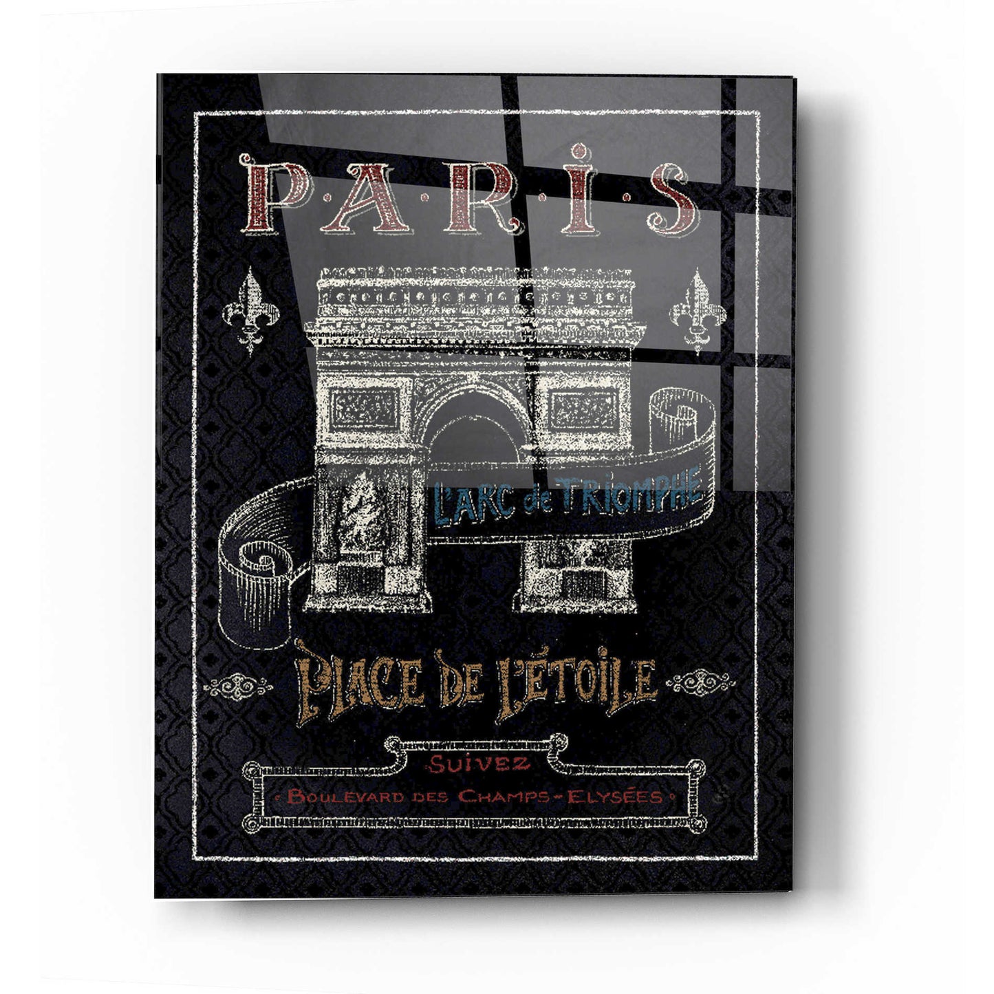 Epic Art 'Travel to Paris II' by Daphne Brissonet, Acrylic Glass Wall Art,12 x 16