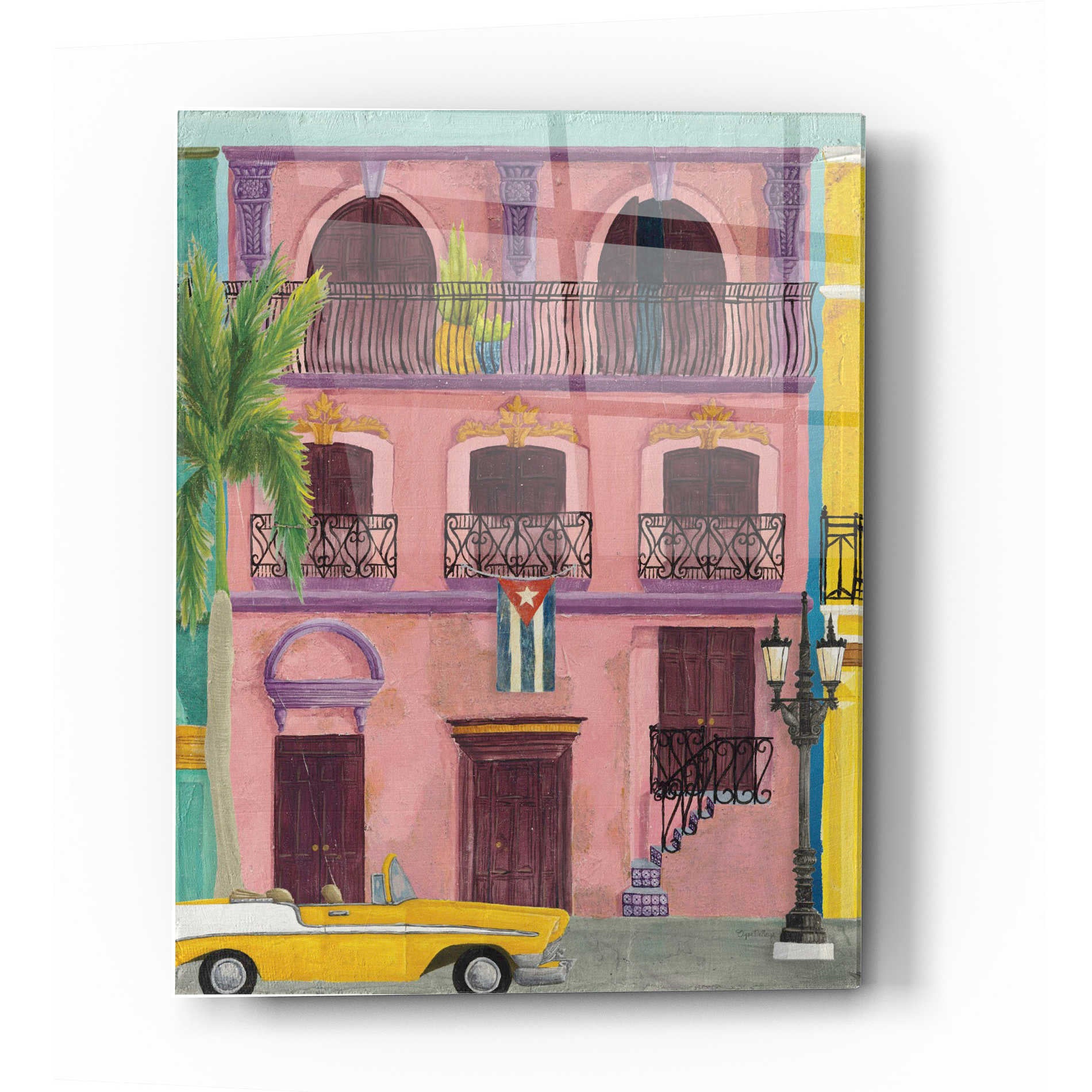 Epic Art 'Havana II' by Elyse DeNeige, Acrylic Glass Wall Art,12 x 16
