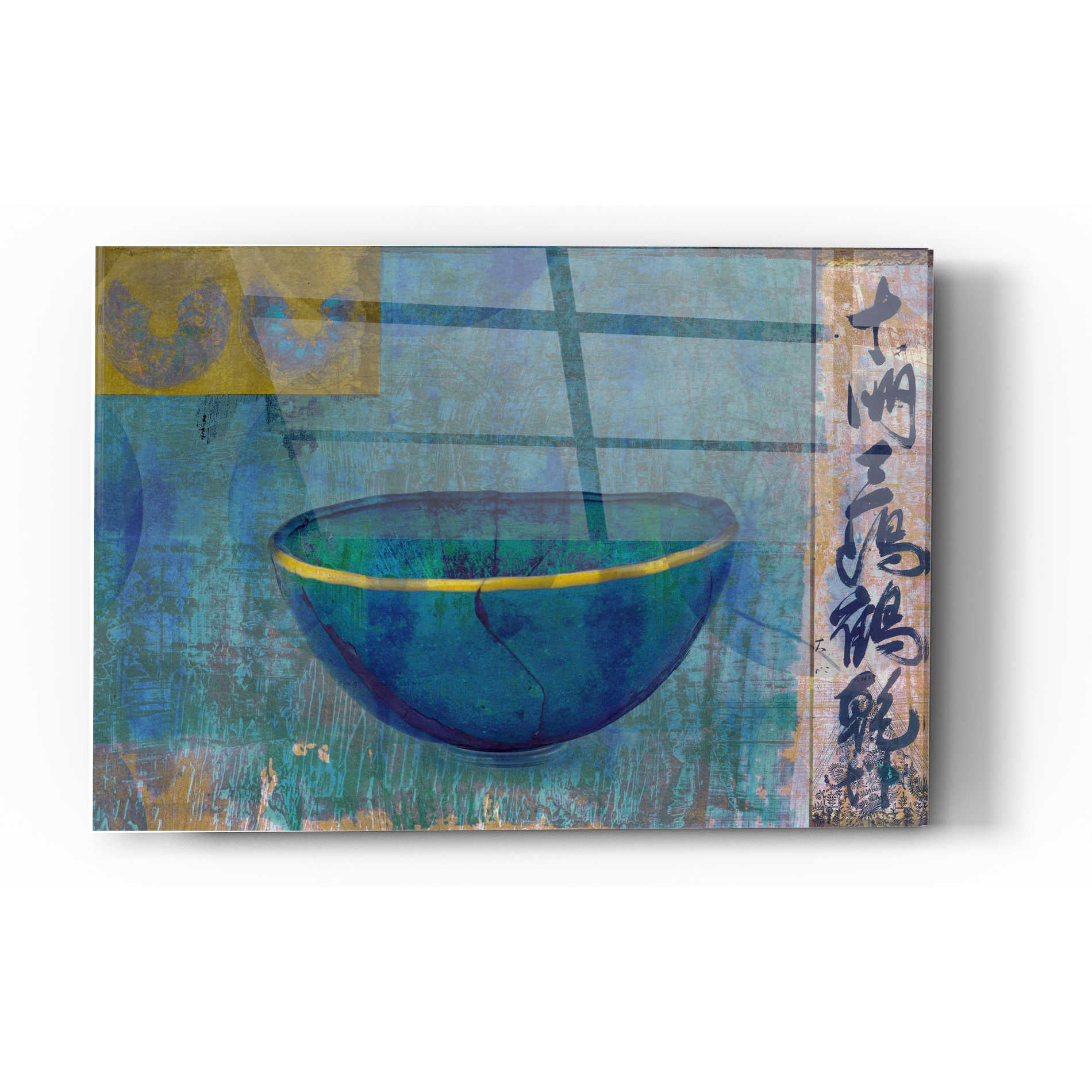 Epic Art 'Blue Bowl' by Elena Ray Acrylic Glass Wall Art,12 x 16