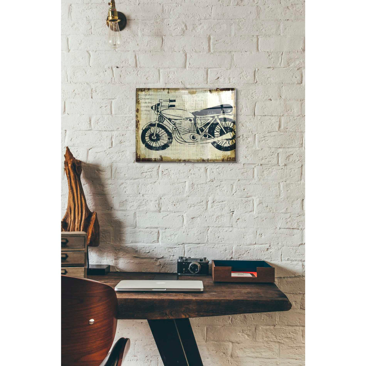 Epic Art 'American Pop Moto' by Michael Mullan, Acrylic Glass Wall Art,12 x 16