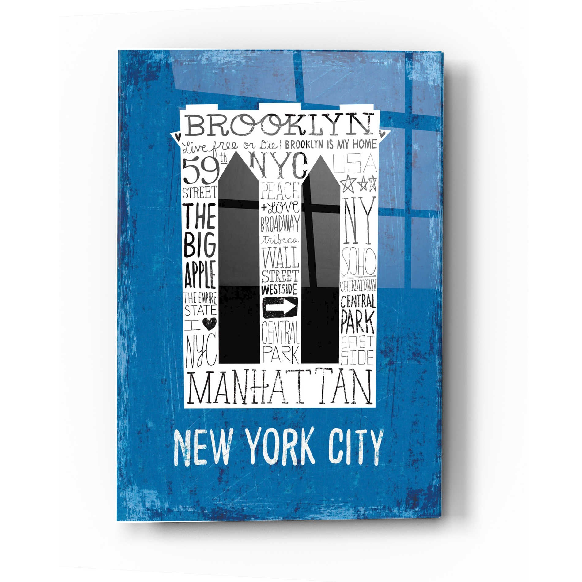 Epic Art 'Iconic NYC V' by Michael Mullan, Acrylic Glass Wall Art,12 x 16