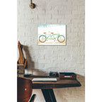Epic Art 'Beach Cruiser Tandem v2' by Michael Mullan, Acrylic Glass Wall Art,12 x 16