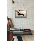 Epic Art 'Dachshund Longboards - Love v2' by Ryan Fowler, Acrylic Glass Wall Art,12x16