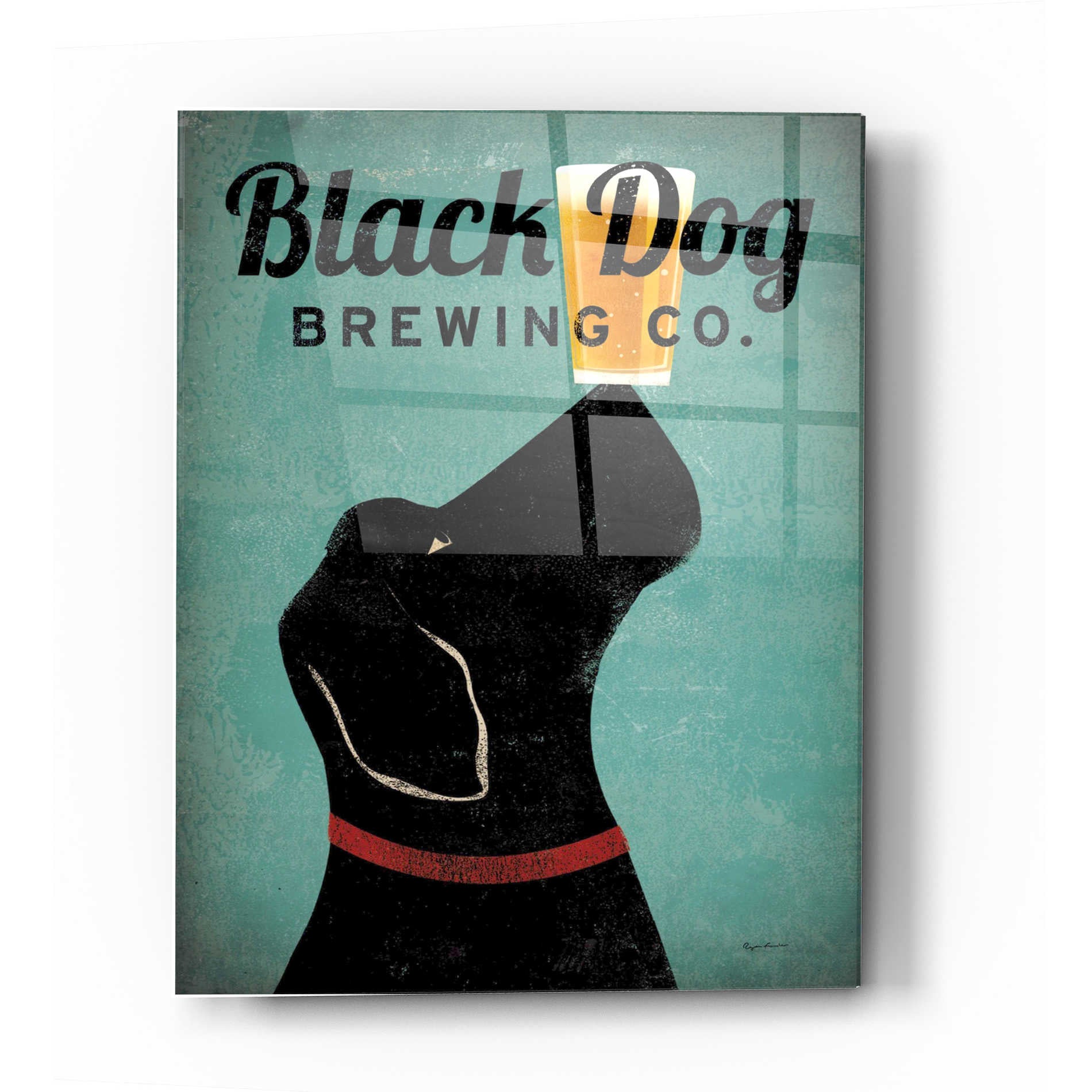 Epic Art 'Black Dog Brewing Co v2' by Ryan Fowler, Acrylic Glass Wall Art,12x16