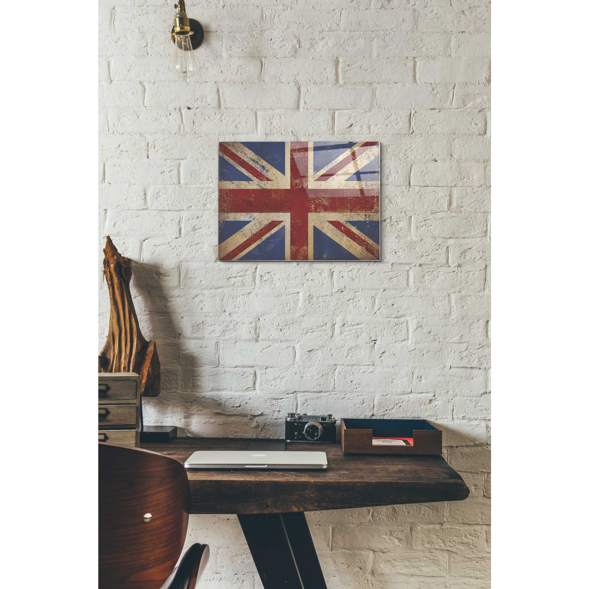 Epic Art 'Union Jack' by Ryan Fowler, Acrylic Glass Wall Art,12x16