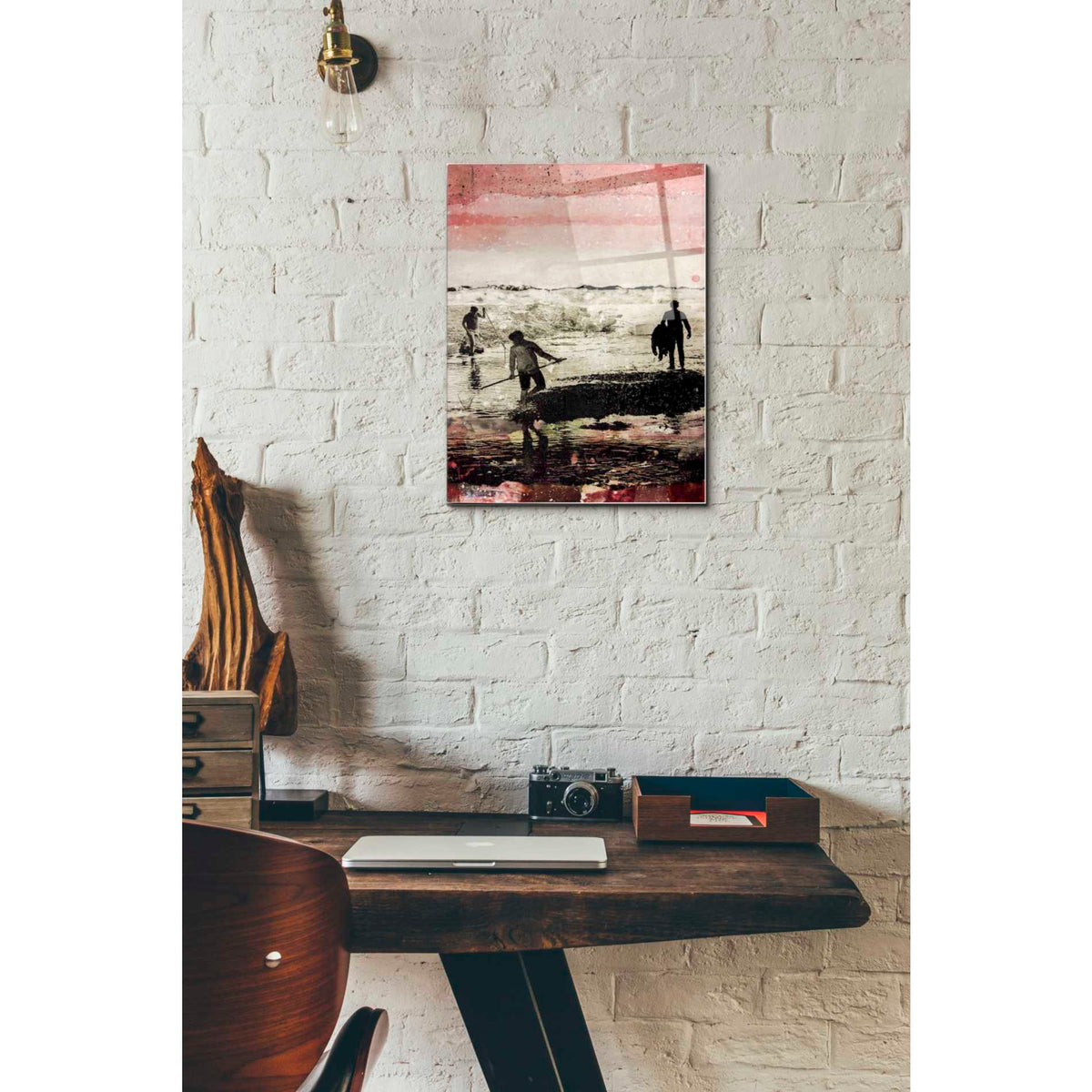 Epic Art 'BUDDIES' by DB Waterman, Acrylic Glass Wall Art,12x16