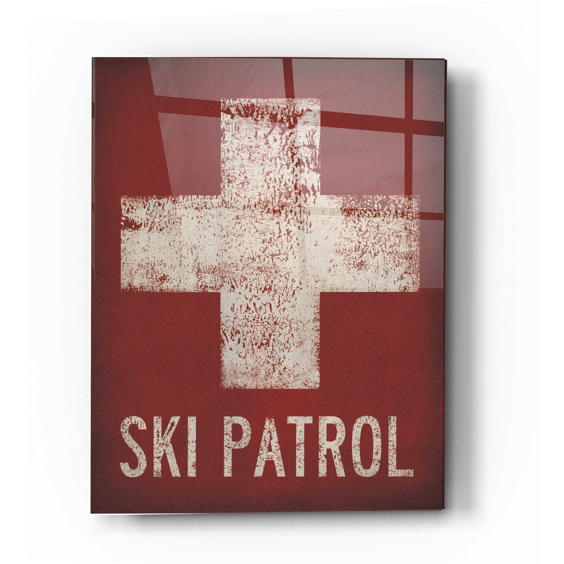 Epic Art 'Ski Patrol' by Ryan Fowler, Acrylic Glass Wall Art,12x16