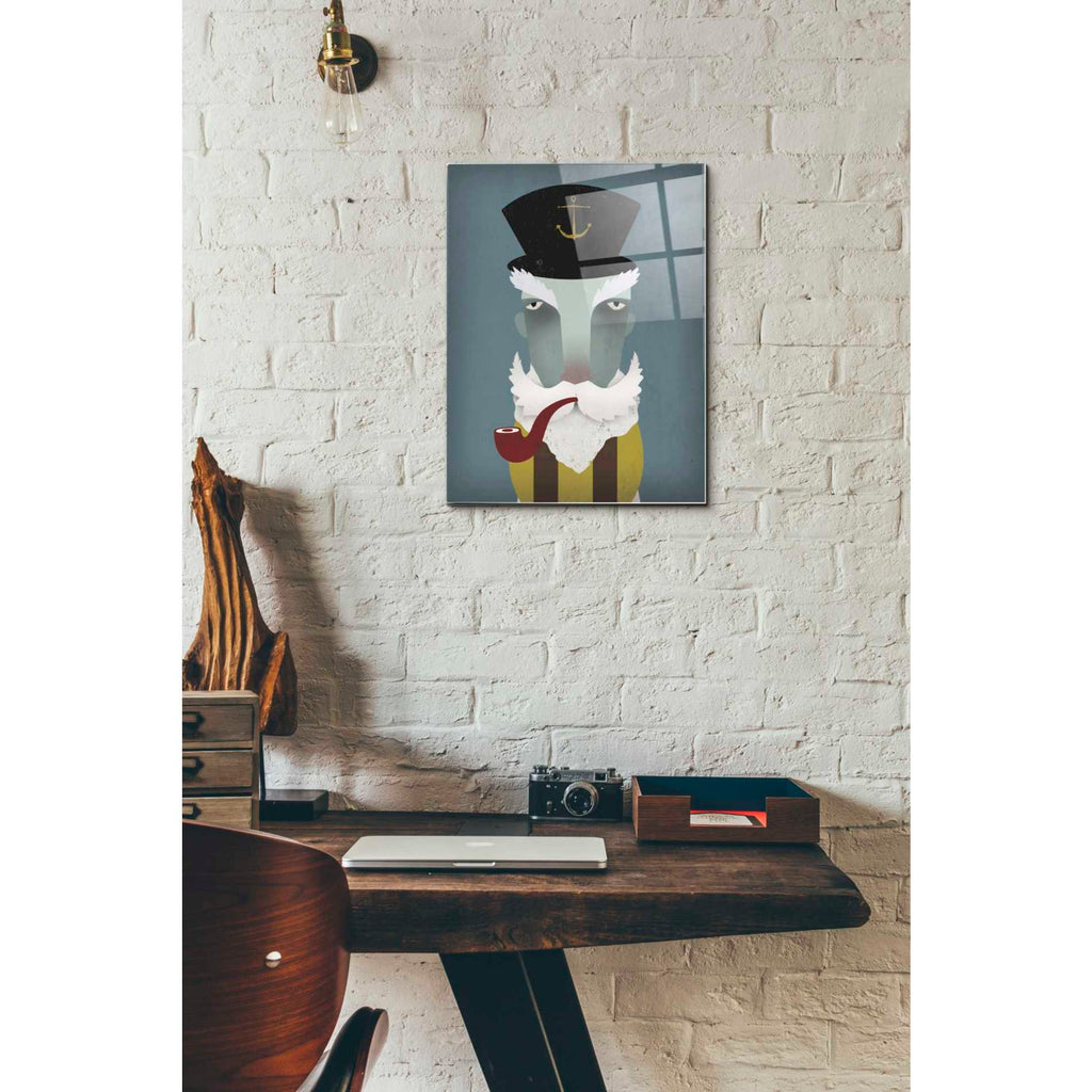 Epic Art 'Fisherman I' by Ryan Fowler, Acrylic Glass Wall Art,12x16