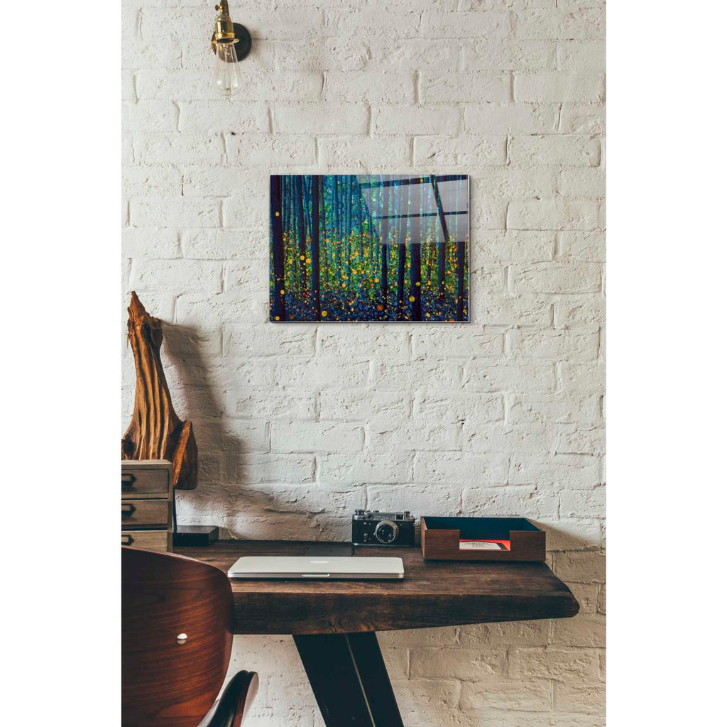 Epic Art 'FIREFLIES' by DB Waterman, Acrylic Glass Wall Art,12x16
