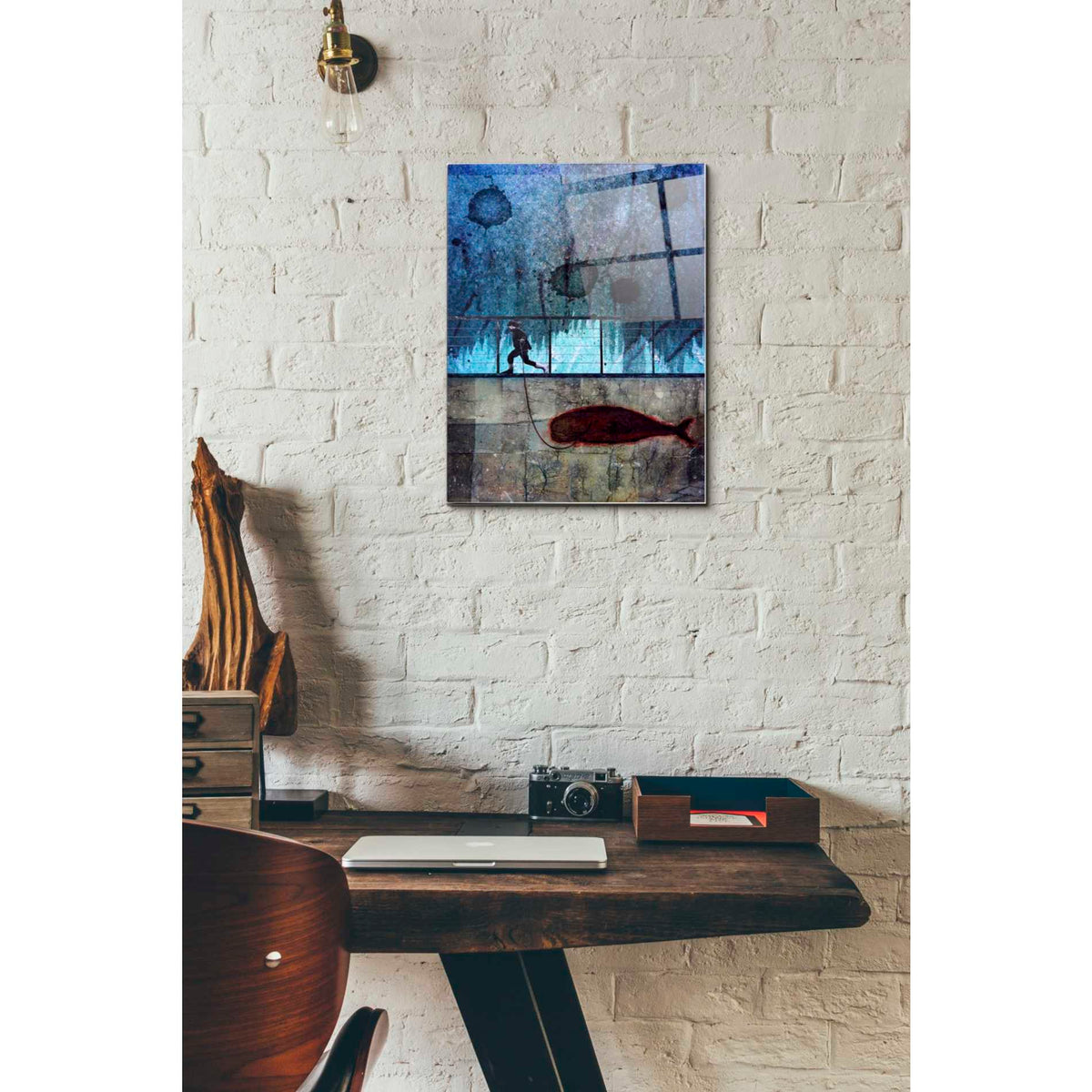 Epic Art 'IMAGINARY FRIEND' by DB Waterman, Acrylic Glass Wall Art,12x16