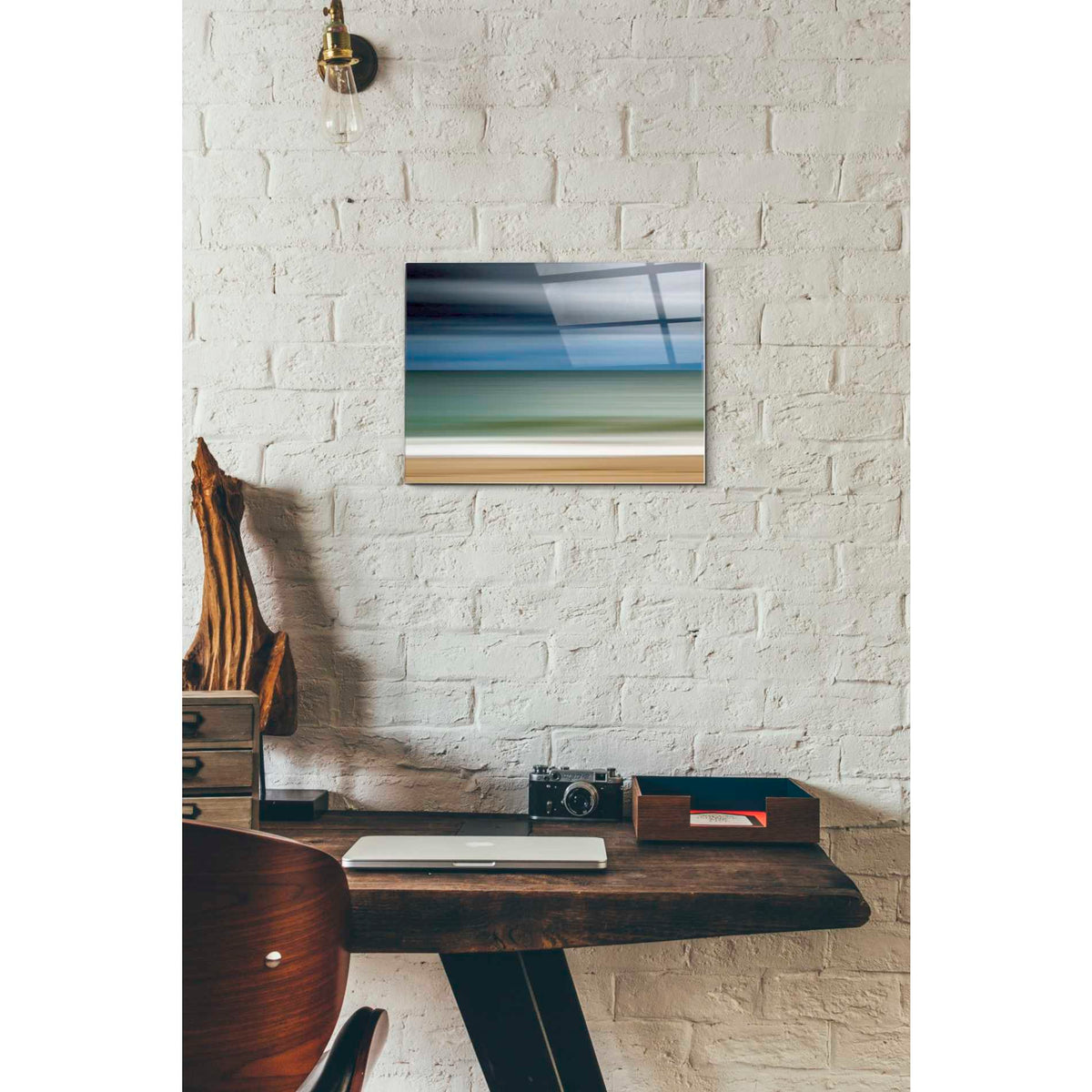 Epic Art 'Ocean Storm' by Katherine Gendreau, Acrylic Glass Wall Art,12x16