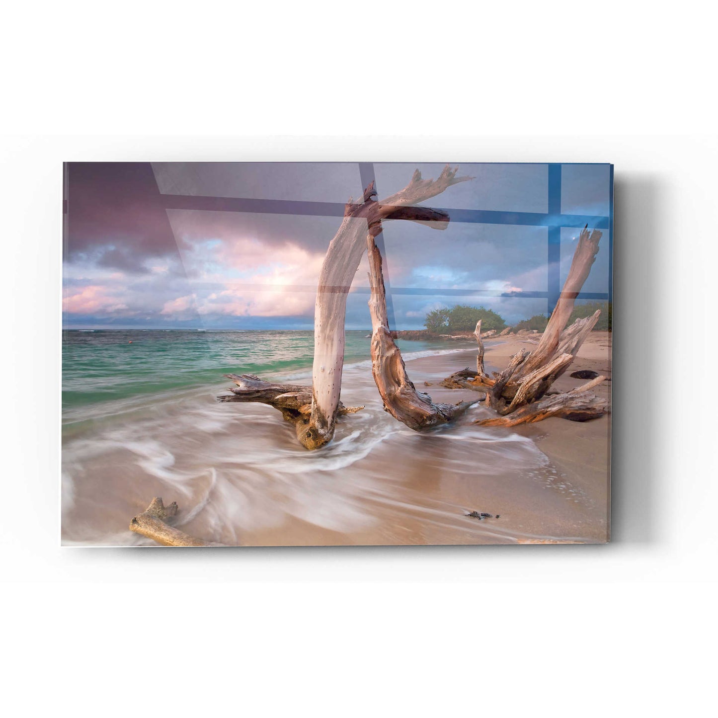 Epic Art 'Driftwood Sunset' by Katherine Gendreau, Acrylic Glass Wall Art,12x16