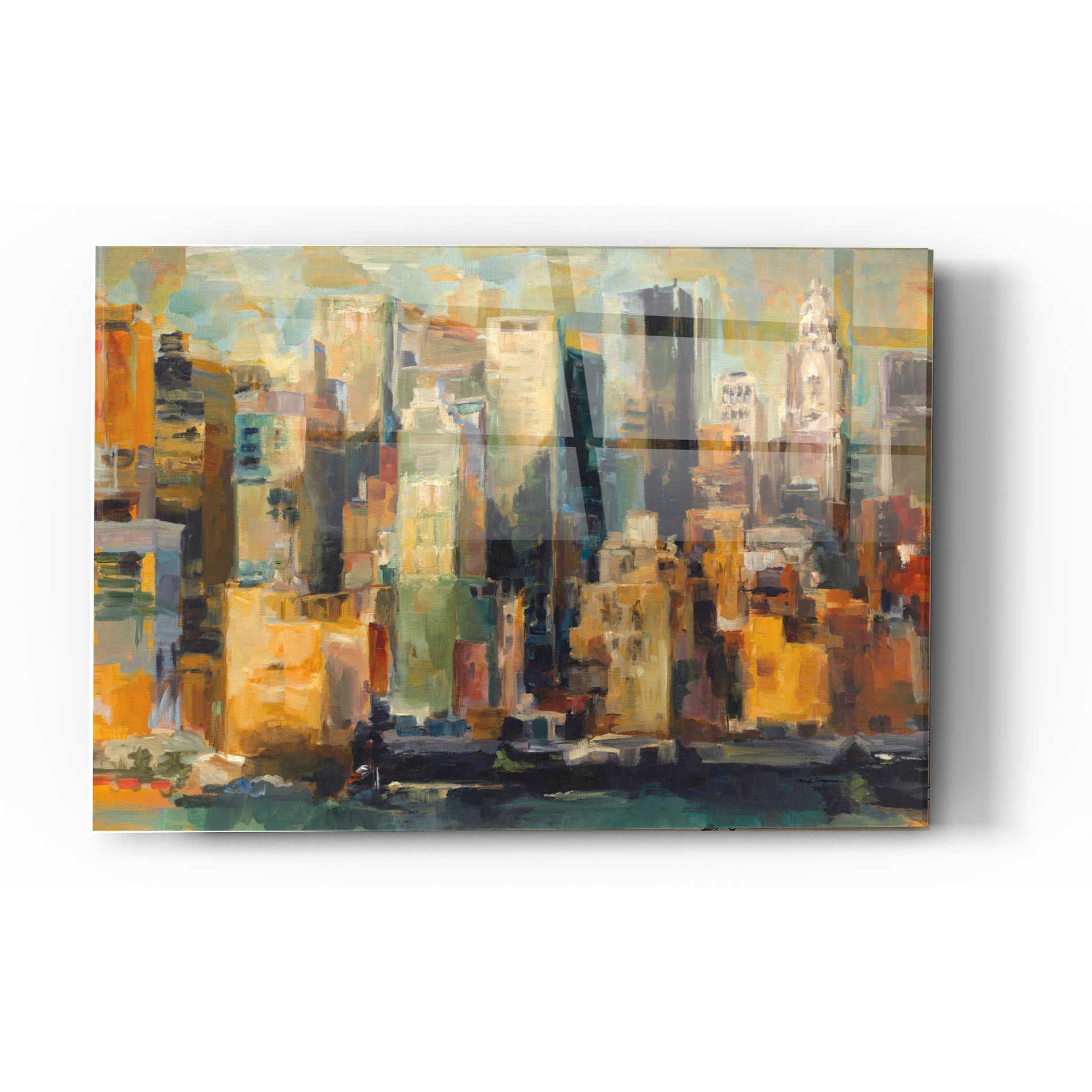 Epic Art 'New York New York' by Marilyn Hageman, Acrylic Glass Wall Art,12x16
