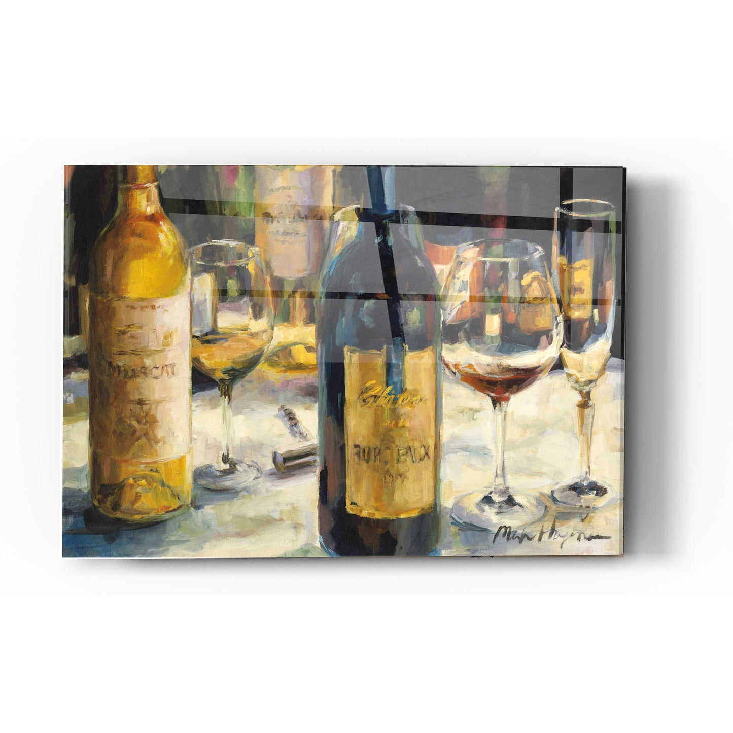 Epic Art 'Bordeaux and Muscat' by Marilyn Hageman, Acrylic Glass Wall Art,12x16
