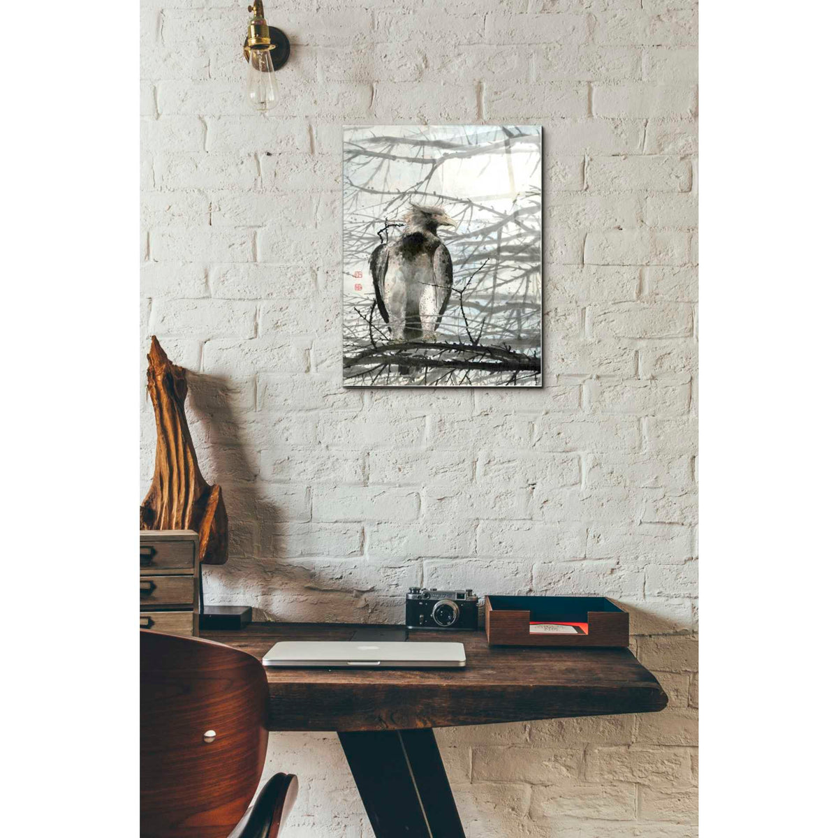 Epic Art 'Bird of Prey' by River Han, Acrylic Glass Wall Art,12x16