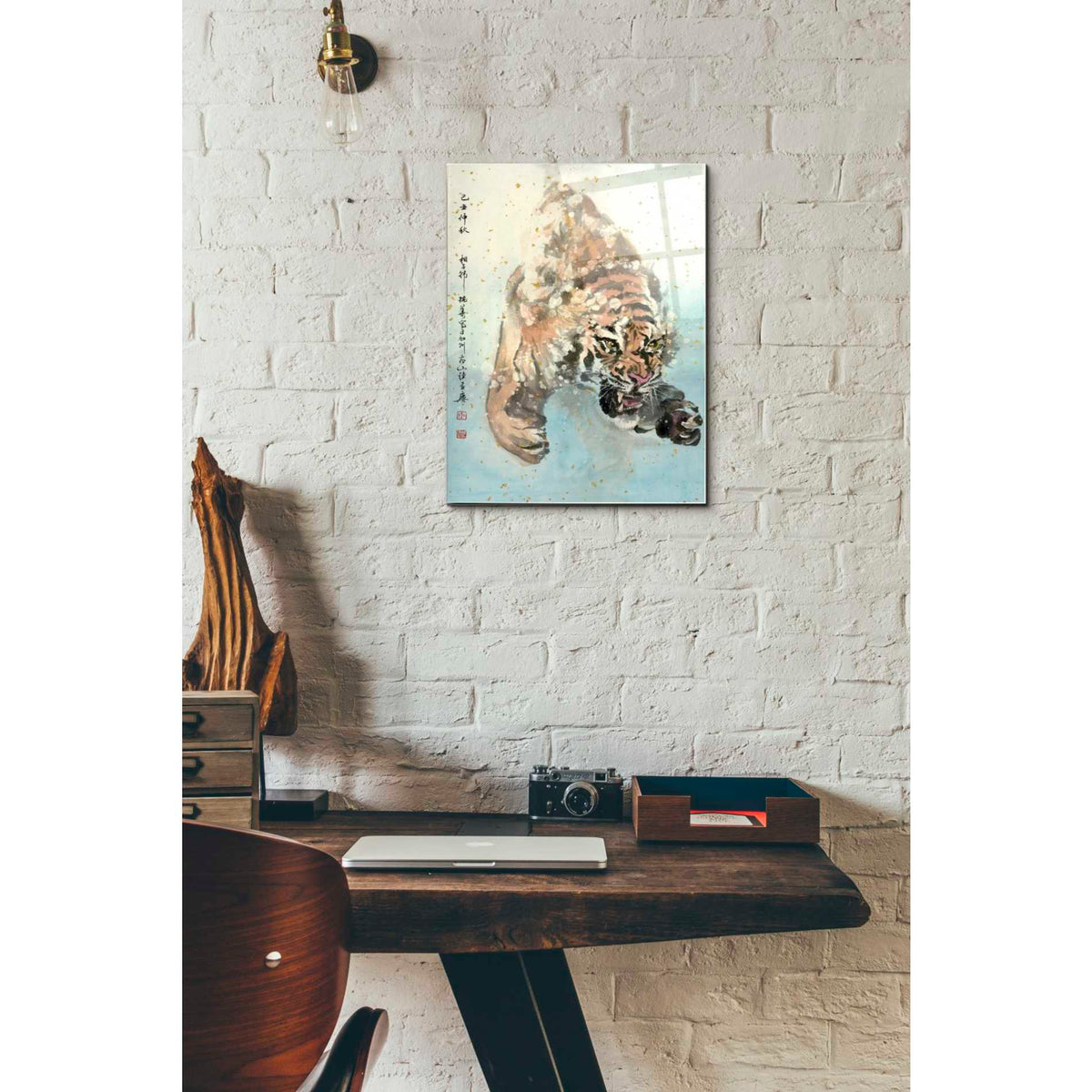Epic Art 'Pursuit' by River Han, Acrylic Glass Wall Art,12x16
