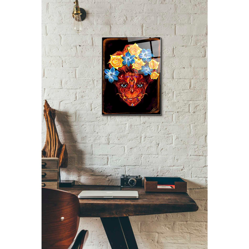 Epic Art 'Day of the Dead 1' by Michael Stewart, Acrylic Glass Wall Art,12x16