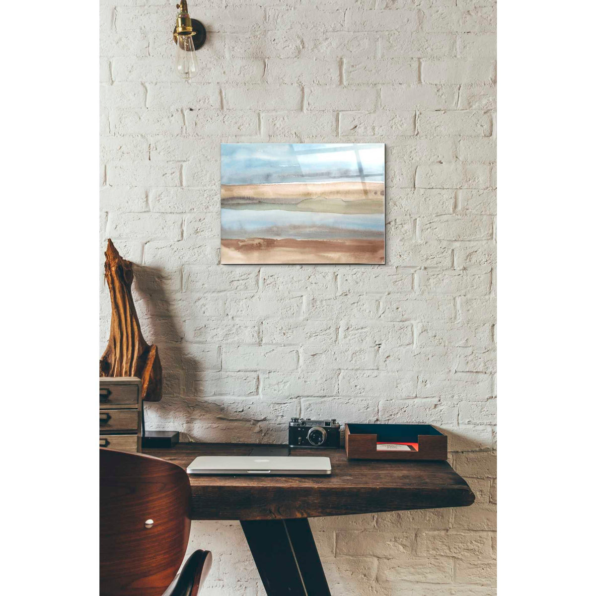 Epic Art 'Plein Air Riverscape II' by Alicia Ludwig Acrylic Glass Wall Art,12x16