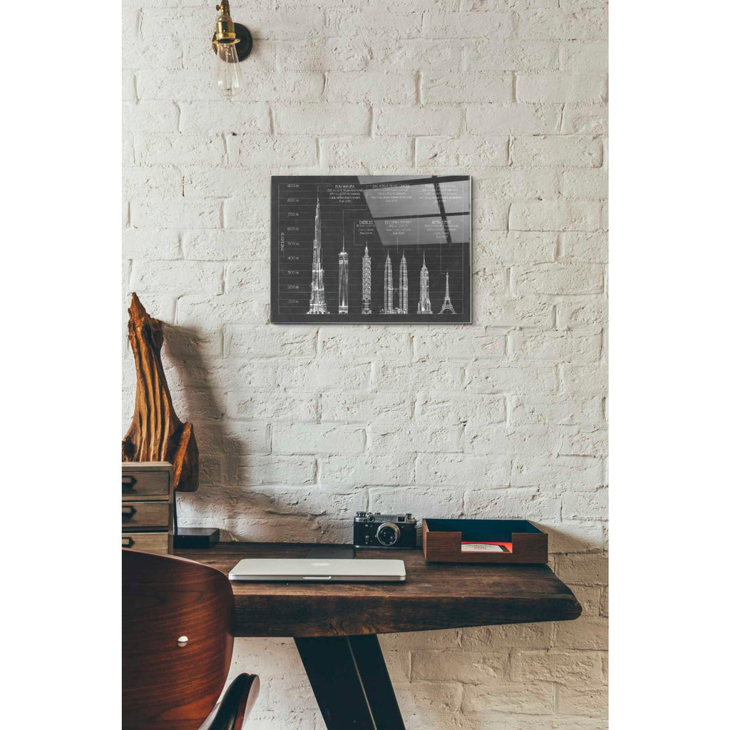 Epic Art 'Architectural Heights' by Ethan Harper Acrylic Glass Wall Art,12x16