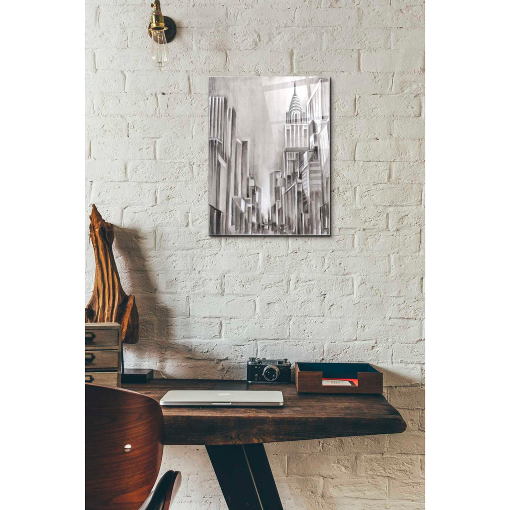 Epic Art 'Art Deco Cityscape I' by Ethan Harper Acrylic Glass Wall Art,12x16