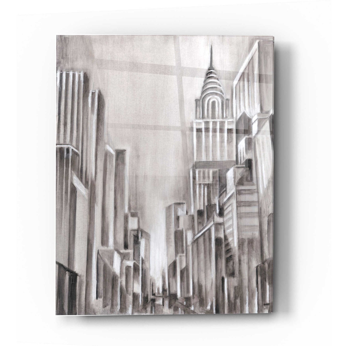 Epic Art 'Art Deco Cityscape I' by Ethan Harper Acrylic Glass Wall Art,12x16