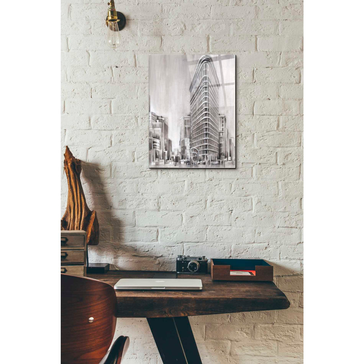 Epic Art 'Art Deco Cityscape II' by Ethan Harper Acrylic Glass Wall Art,12x16