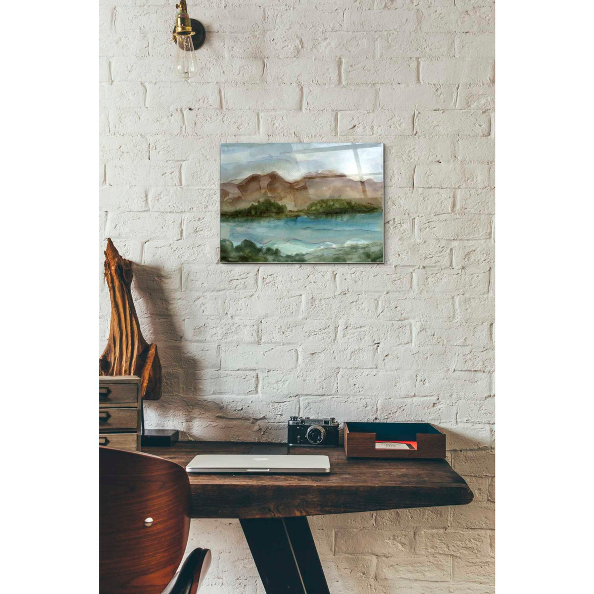 Epic Art 'Plein Air Landscape IV' by Ethan Harper Acrylic Glass Wall Art,12x16