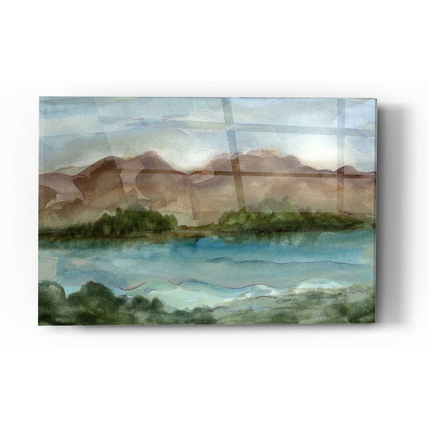 Epic Art 'Plein Air Landscape IV' by Ethan Harper Acrylic Glass Wall Art,12x16