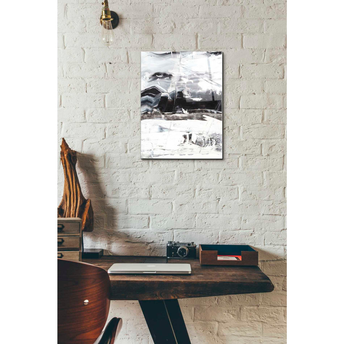 Epic Art 'Winter Lightning I' by Ethan Harper Acrylic Glass Wall Art,12x16