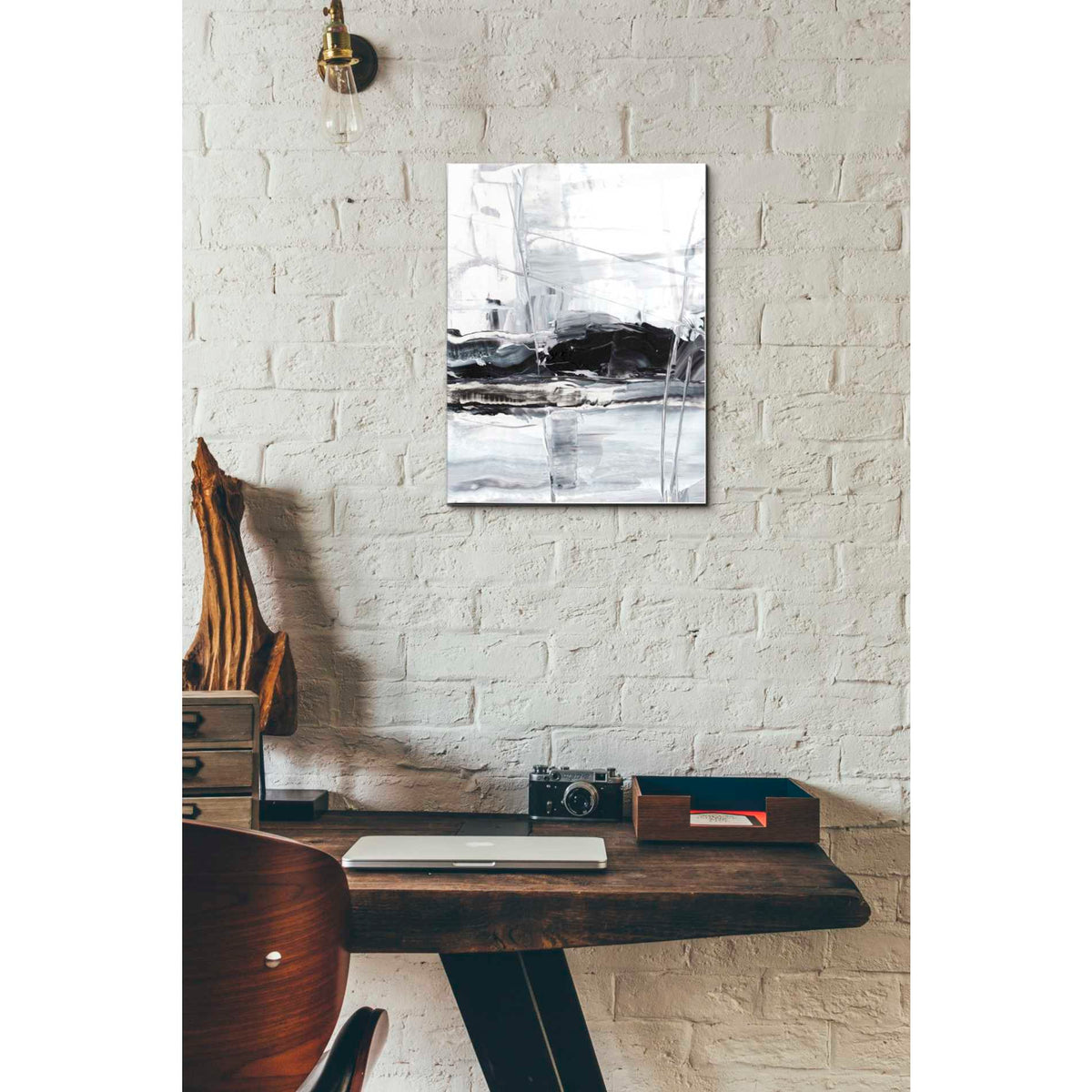 Epic Art 'Winter Lightning II' by Ethan Harper Acrylic Glass Wall Art,12x16