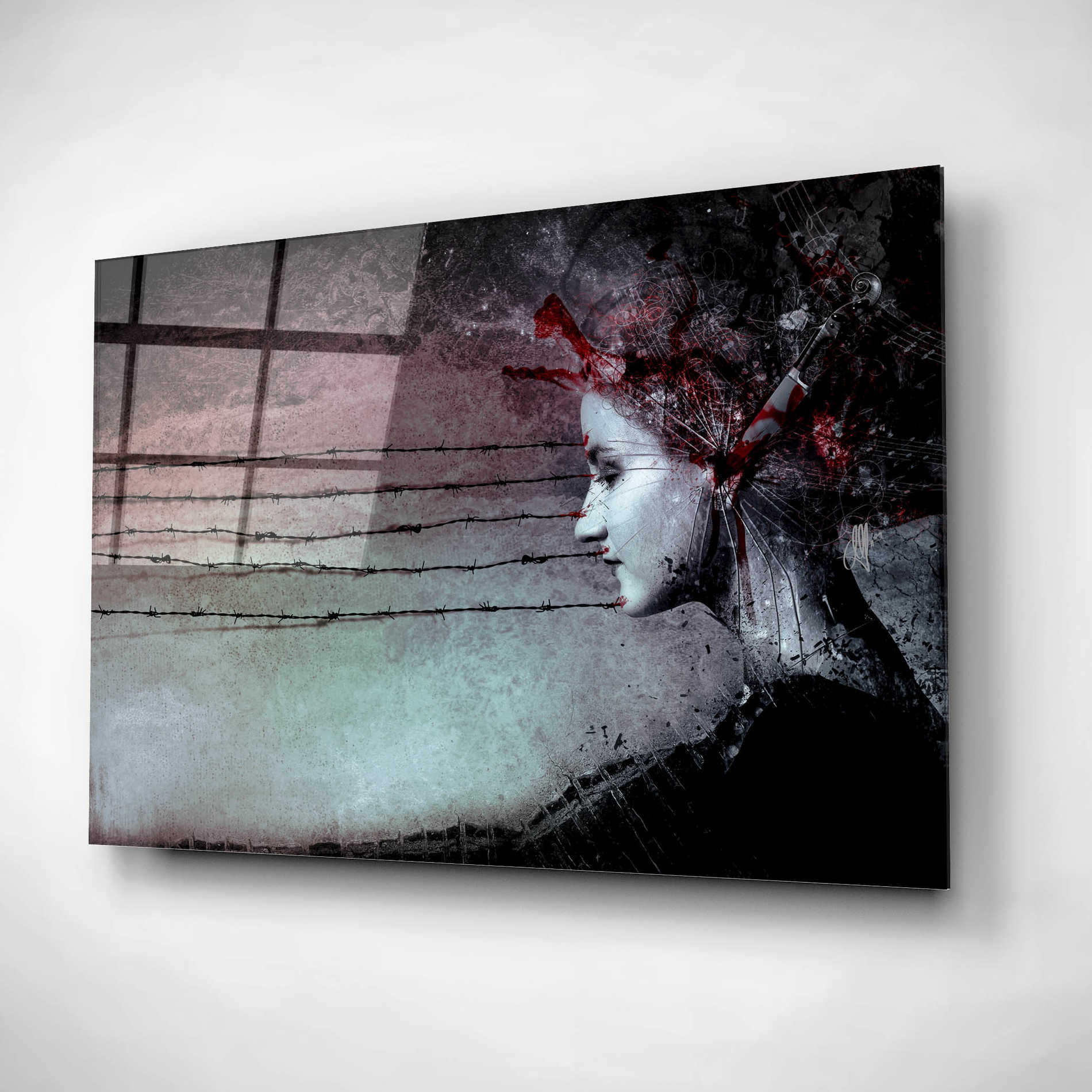 Epic Art 'You Promised Me a Symphony' by Mario Sanchez Nevado, Acrylic Glass Wall Art,12x16