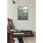 Epic Art 'English Bulldog Tandem' by Fab Funky Acrylic Glass Wall Art,12x16