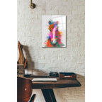 Epic Art 'Horse Portrait 2 Rainbow Splash' by Fab Funky Acrylic Glass Wall Art,12x16