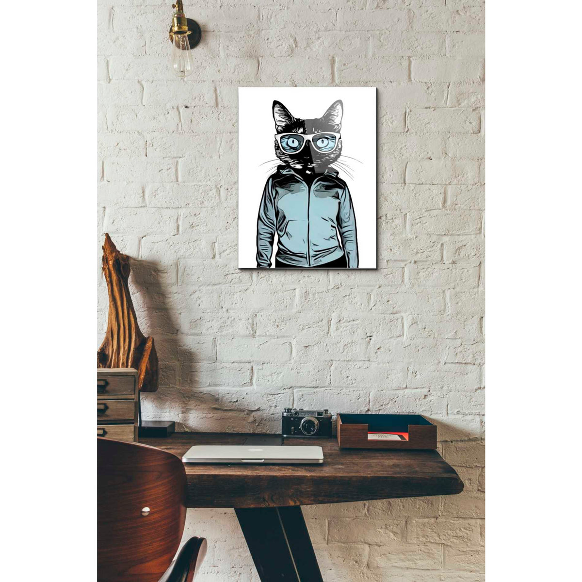 Epic Art 'Cool Cat' by Nicklas Gustafsson, Acrylic Glass Wall Art,12x16