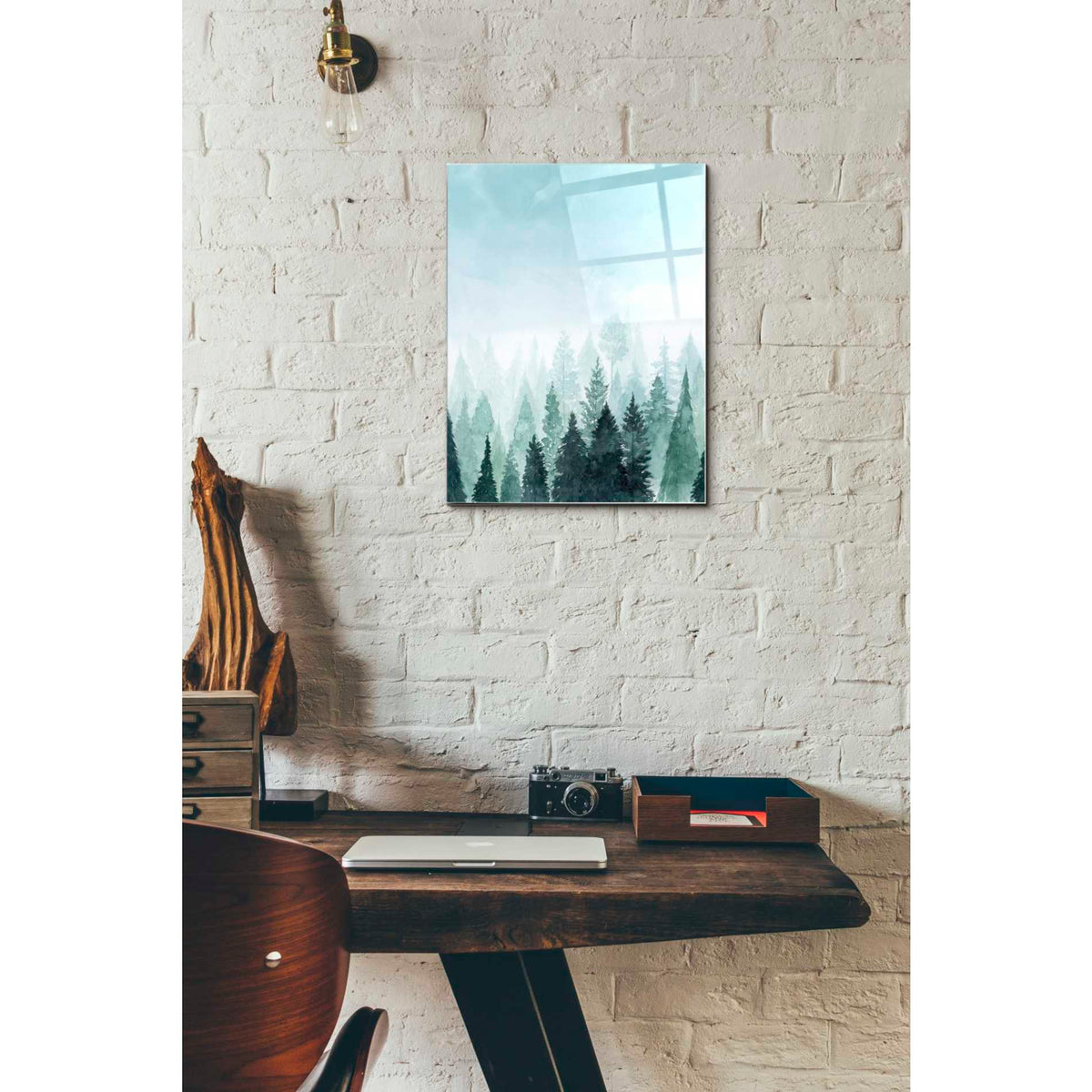 Epic Art 'Into the Trees I' by Grace Popp Acrylic Glass Wall Art,12x16