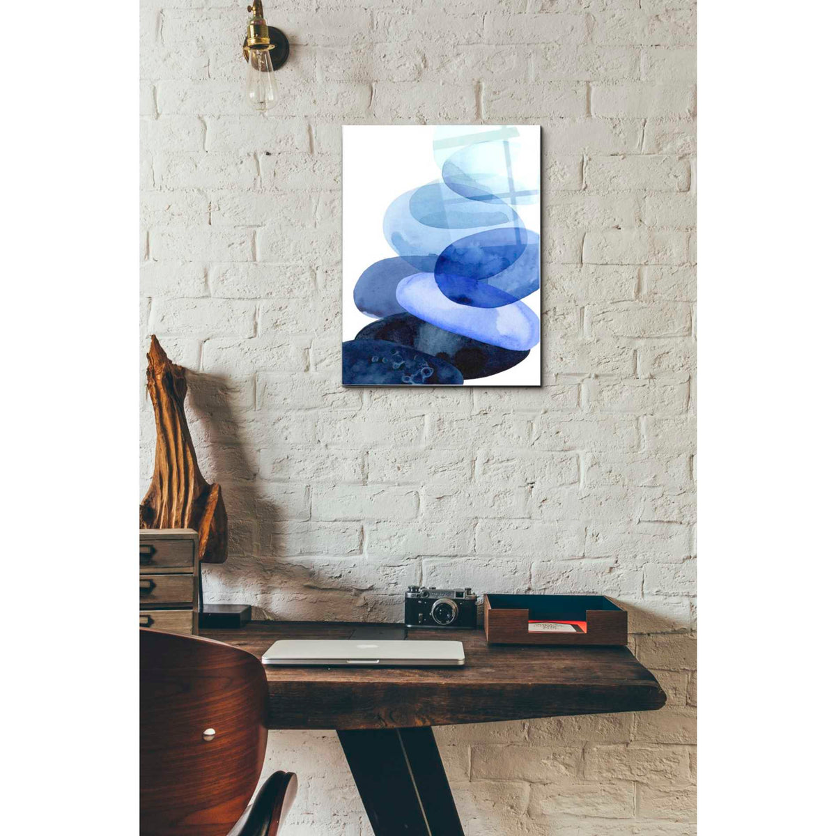 Epic Art 'River Worn Pebbles I' by Grace Popp Acrylic Glass Wall Art,12x16