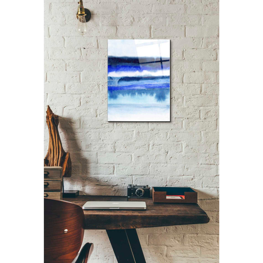 Epic Art 'Shorebreak Abstract II' by Grace Popp Acrylic Glass Wall Art,12x16