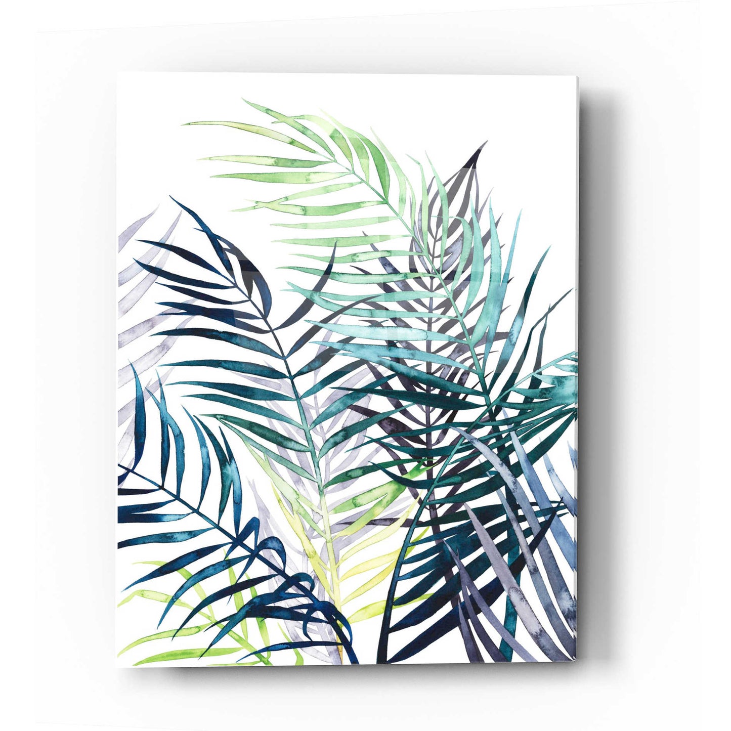 Epic Art 'Twilight Palms I' by Grace Popp Acrylic Glass Wall Art,12x16