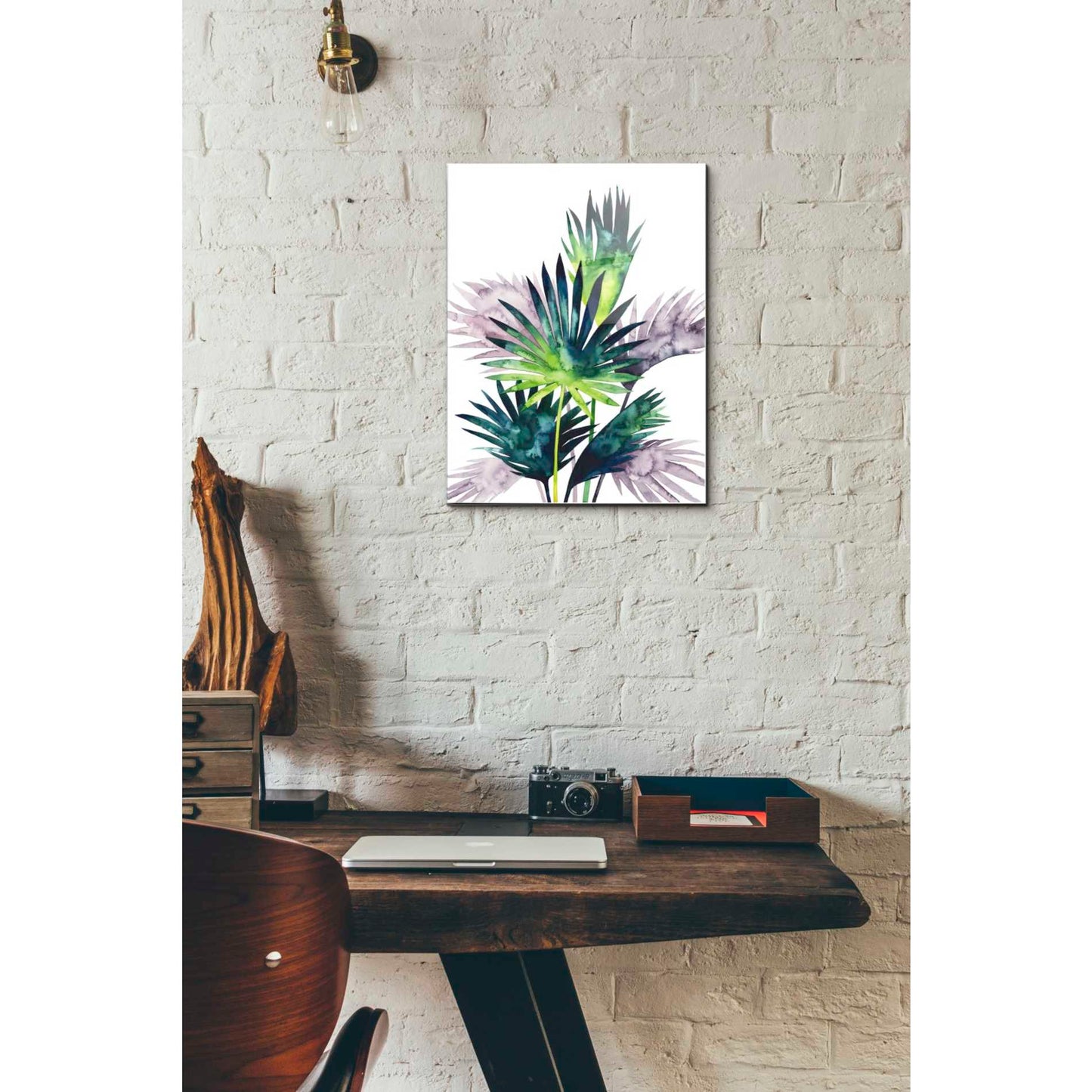 Epic Art 'Twilight Palms III' by Grace Popp Acrylic Glass Wall Art,12x16