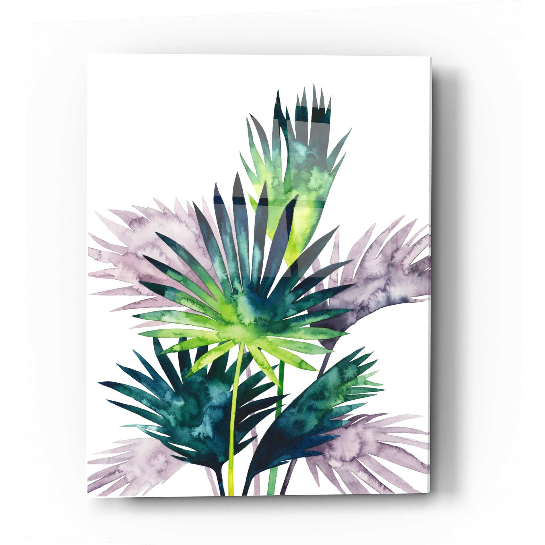 Epic Art 'Twilight Palms III' by Grace Popp Acrylic Glass Wall Art,12x16