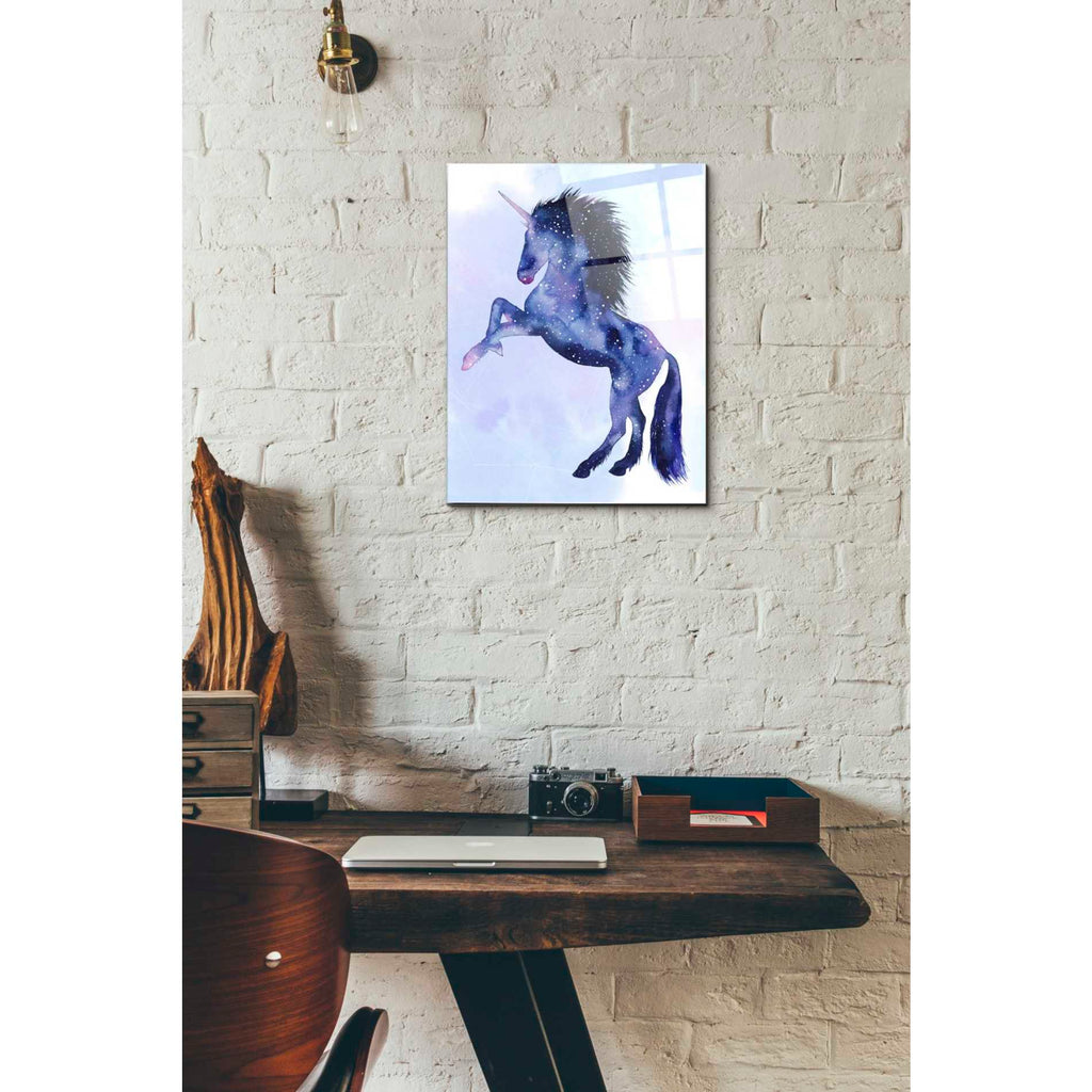 Epic Art 'Unicorn Universe IV' by Grace Popp Acrylic Glass Wall Art,12x16