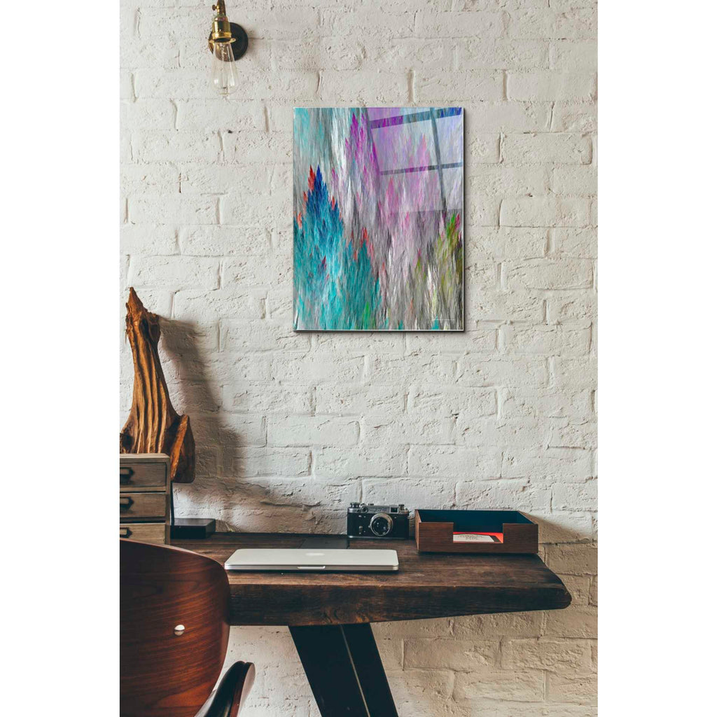 Epic Art 'Brush Panels I' by James Burghardt, Acrylic Glass Wall Art,12x16