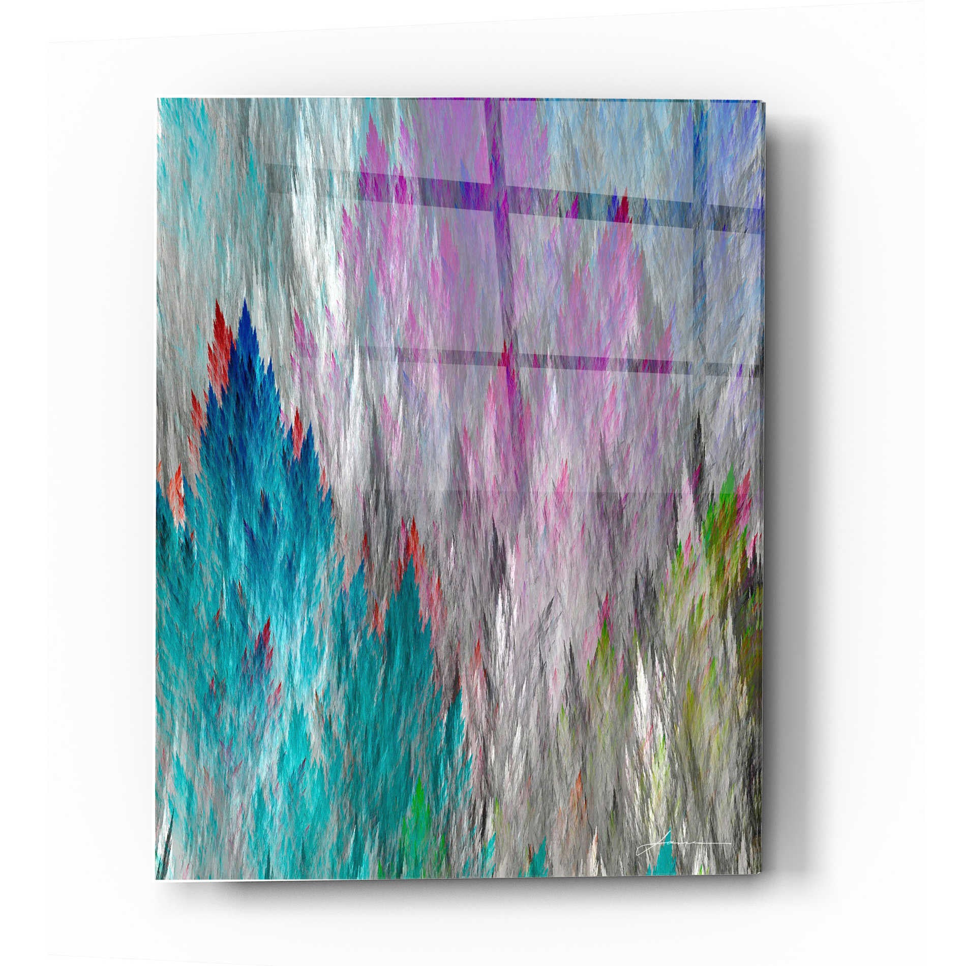 Epic Art 'Brush Panels I' by James Burghardt, Acrylic Glass Wall Art,12x16