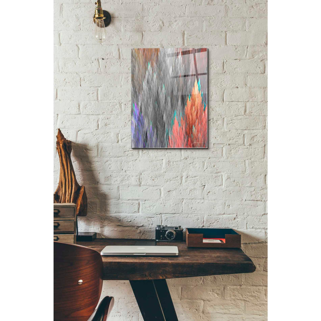 Epic Art 'Brush Panels II' by James Burghardt, Acrylic Glass Wall Art,12x16